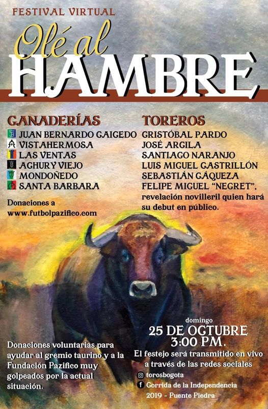 25 de octubre el Festival "Olé al Hambre"