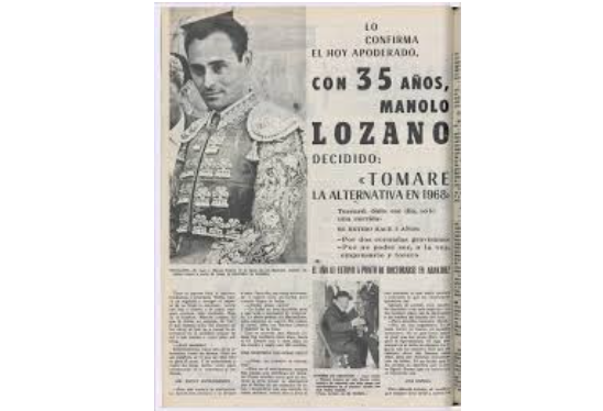 50 años de la alternativa de Manolo Lozano