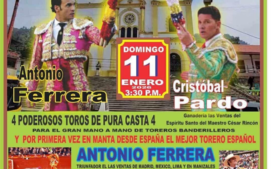 Manta : Mano a mano Cristóbal Pardo-Ferrera con encierro de Las Ventas del Espíritu Santo