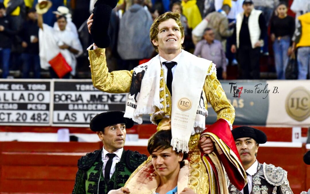Tarde de contrastes bajo la lluvia en Manizales.  una faena al ralentí de Borja Jiménez.  El gesto de José Arcila .  Se cortaron cuatro orejas a los toros de Las Ventas