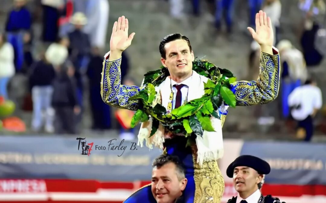 Corrida muy bien presentada y de juego variado de Mondoñedo en la primera de Manizales con triunfo de David Galván, toreo fino de Libardo y percance de J. S Hernández