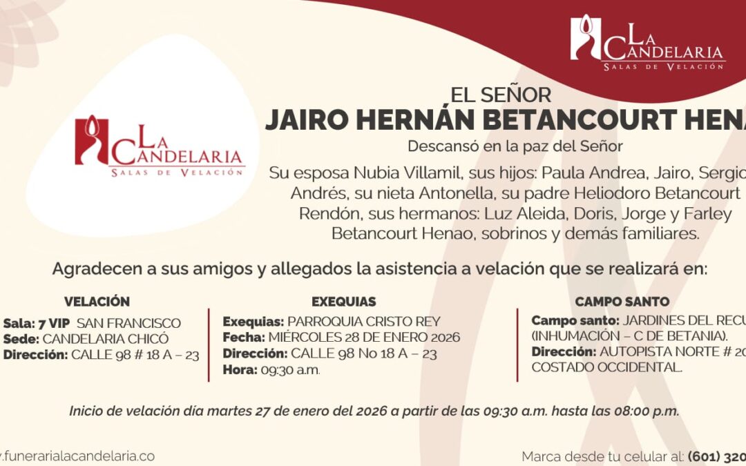 Ha partido Jairo, el mayor de los hermanos de  Farley, jefe de fotografía de tendido7