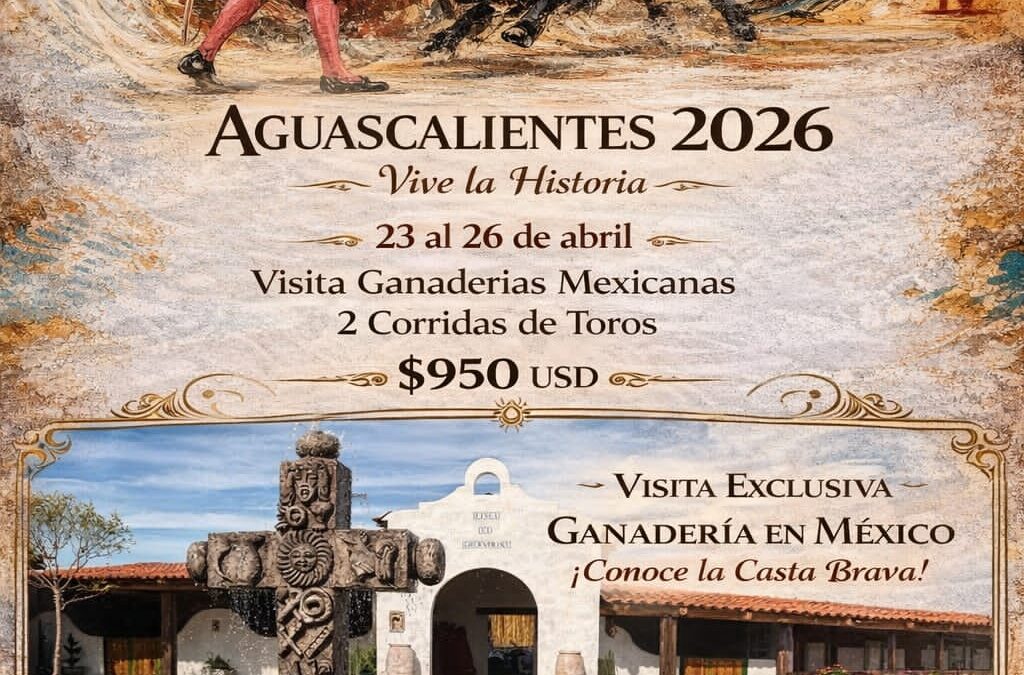 Topito lleva su ruta del toro a México y nos invita a acompañarlo a Aguascalientes.Detalles en la nota