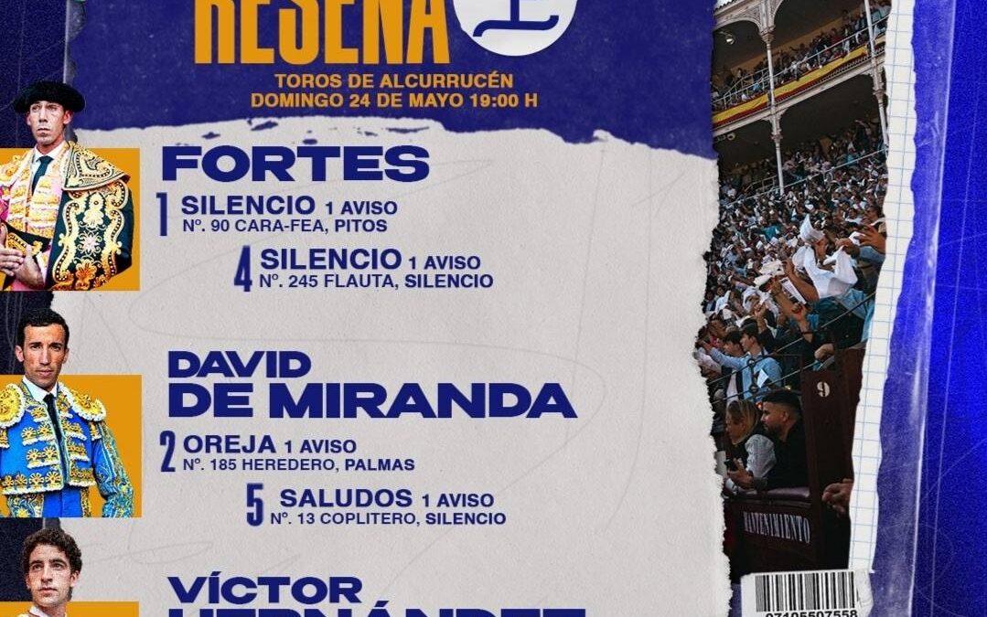 San Isidro. Oreja a David de Mirante que protagonizò un emotivo tercio de quites con Vìctor Hernàndez que cerrò la corrida con gran faena