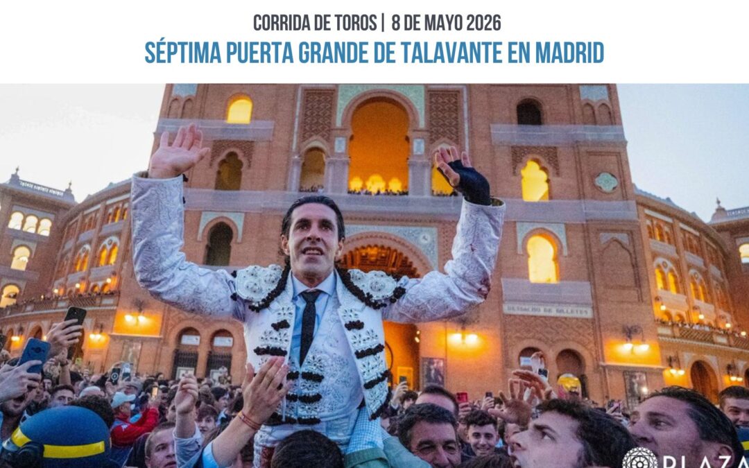 Puerta grande en Madrid de Talavante con el bravo cuarto . Dos orejas y vuelta al ruedo al toro de Nuñez del Cuvillo