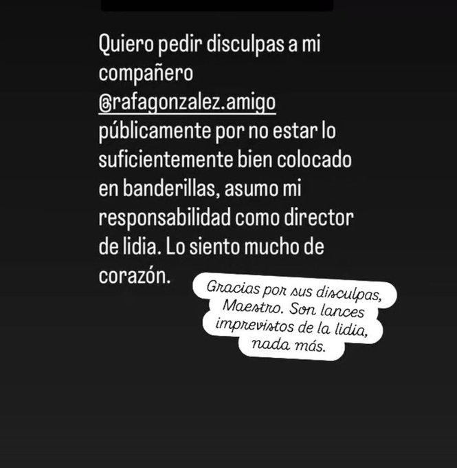 uceda disculpas