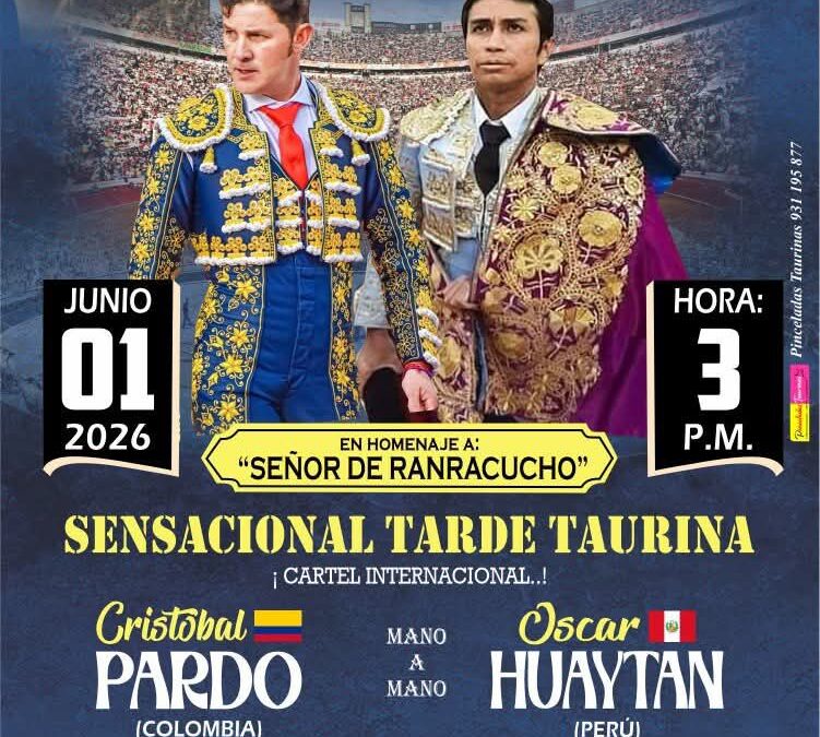 Cristòbal Pardo y Moreno Muñoz torean en Perù