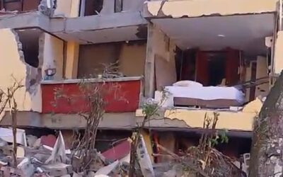 La casa de habitaciòn del maestro Enrique Calvo «El Cali» quedò destruida por el terremoto. Urge la solidaridad del mundo taurino