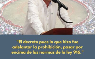 Pronunciamiento de Cormanizales sobre el abusivo decreto del ministerio de cultura que altera las corridas