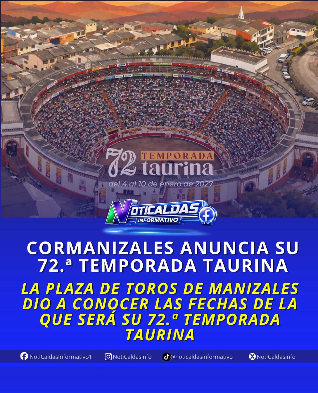 cormanizales anuncia fechas