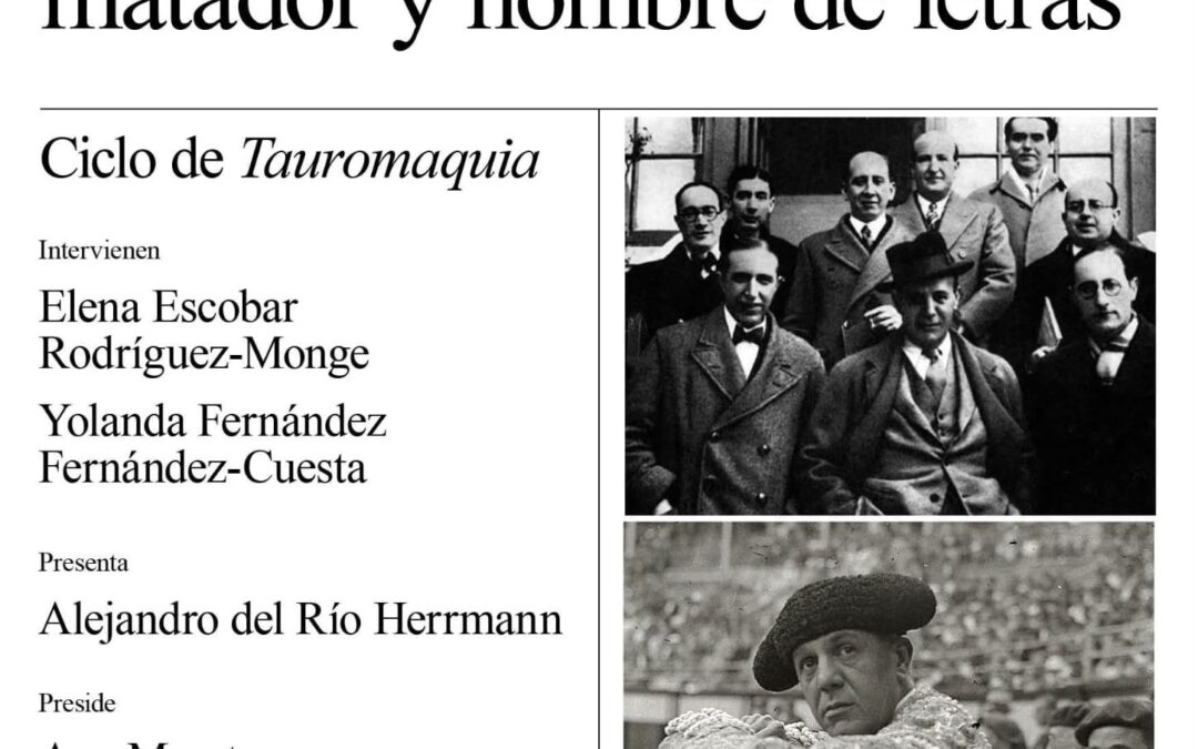 Homenaje el lunes en la calle Prado 21 de Madrid al torero Ignacio Sànchez Mejìas el impulsor de la generaciòn del 27 ( Lorca, Dali, Buñuel, entre otros  )