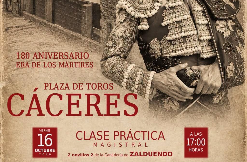 Emilio de Justo dirige en Càceres clase magistral. Participarà el novillero colombiano Cristian Restrepo