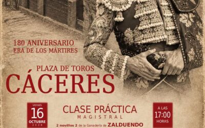 Emilio de Justo dirige en Càceres clase magistral. Participarà el novillero colombiano Cristian Restrepo